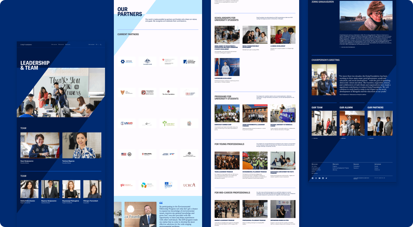 Zorig Foundation Website - Image 3