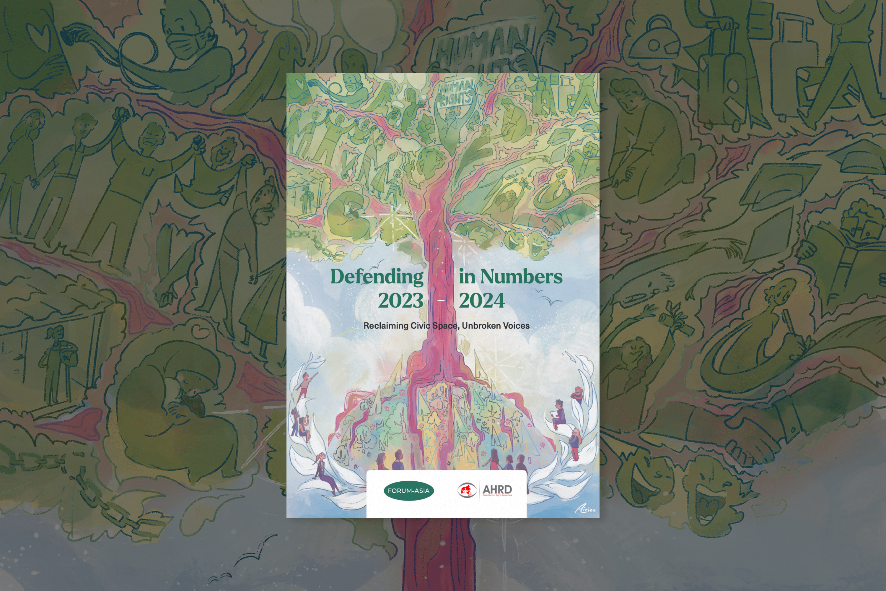FORUM-ASIA Defending in Numbers 2023-2024 Report cover