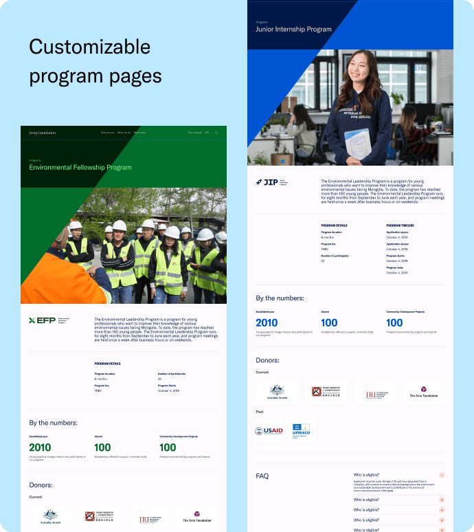 Zorig Foundation Website - Image 6