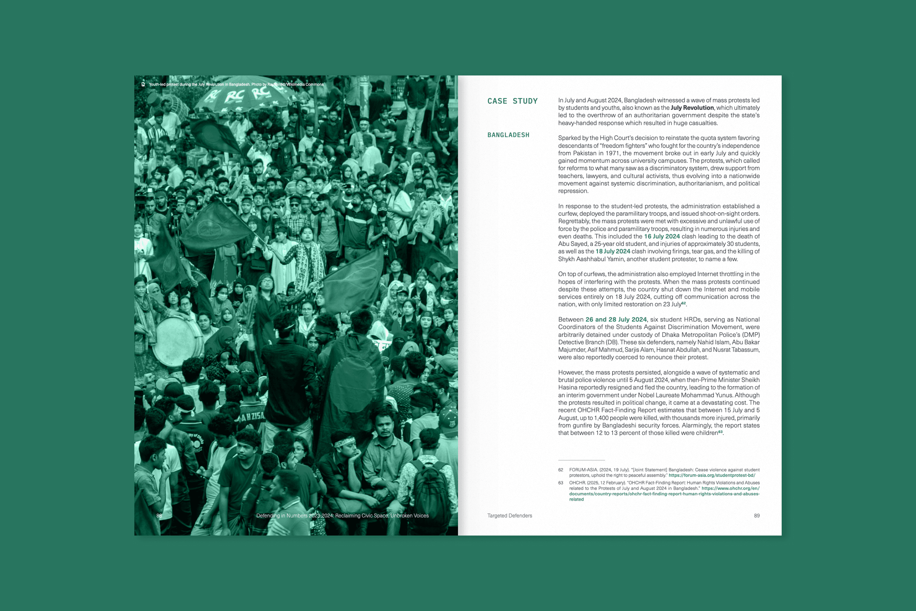 FORUM-ASIA Defending in Numbers 2023-2024 Report , image 2