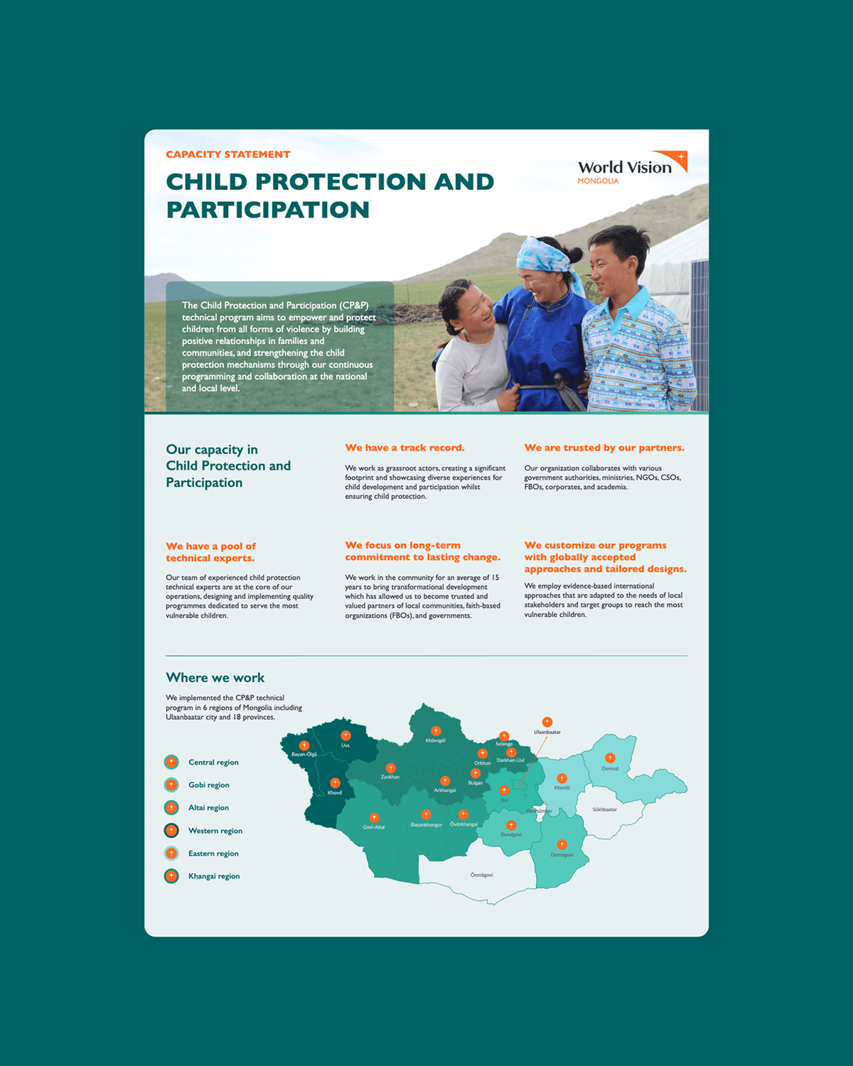 World Vision Mongolia Capacity Statements, image 1